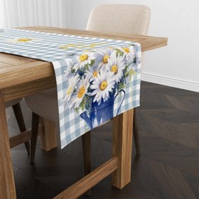 Resim Evmila Çiçek Desenli Runner Modeli - 40x140 cm 