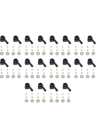 Resim Smooth12 10X Metal Direksiyon Kupası Dönüş Kupası Kiti Wpl C14 C24 C34 C44 B14 B1 B16 B24 B36 Mn D90 D91 MN99S Rc Araç Parçaları, Siyah (Yurt Dışından) 