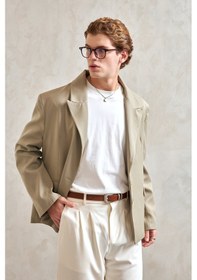 Resim Hyman Erkek Oversize Blazer Ceket Haki 
