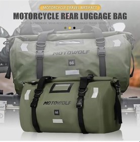 Resim Jialan Evrensel 66l Motosiklet Su Geçirmez Kuyruk Çanta Kask 