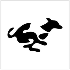 Resim Kanguru Folyo Sticker 80cm Uzunluk Siyah 