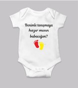 Resim venüsdijital Bebek Müjdesi Model 20223 Baskılı Bebek Body Zıbın 