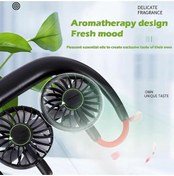 Resim MASLİNG Yeni Nesil Boyun Askılı Giyilebilir Mini Fan 3 Kademeli Boyun Fanı Soğutucu Vantilatör 