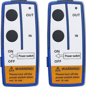 Resim Besthome1 12v Kablosuz Vinç Kumanda Seti - 50ft Menzilli, 2 Kumandalı, Led Göstergeli, Yüksek Güçlü Performanslı 