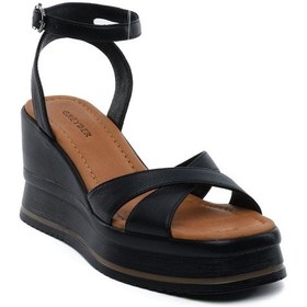 Resim Greyder 59260 Siyah Hakiki Deri Kadın Sandalet-914 Siyah 