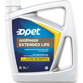 Resim Opet Extended Kırmızı Konsantre Antifriz 3 Litre 70C- 