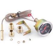 Resim Araba Modifiyeli Mekanik Su Sıcaklık Ölçer Çift Ekran 50-140 /130-280 3 Adaptörlü 1388 