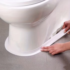 Resim 1 adet Su Geçirmez & Küf Dirençli Mühürleme Bandı, 2.2cm x 1m - Mutfak & Banyo Lavaboları ve Tuvaletler için Kendinden Yapışkanlı 