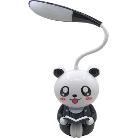 Resim Hedyex Sevimli Karakterler Şarjlı Led Masa Lambası Akrobatik Siyah Gece Lambası 