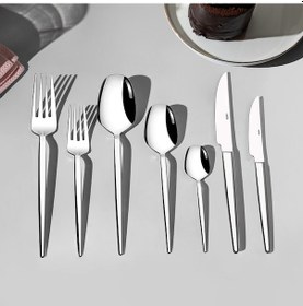 Resim Milas Sade 12 Kişilik 84 Parça Çatal Kaşık Bıçak Takımı Gri 
