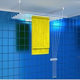 Resim 5'li 100 cm Çukurova Asansörlü Çamaşır Askısı 