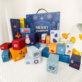 Resim 24 Parça Küçük Kutular Seti – Noel Sürpriz Geri Sayım Hediye Paketi, 1 - 24 Gün, Her Gün Açılan Kar Adamı, Yılbaşı Ağacı ve Diğer Festivallik Unsurlarla Romantik Advent Takvimi 