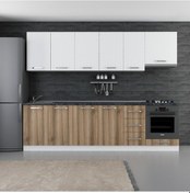 Resim Minar 280 Cm Mutfak Dolabı Beyaz Dore 280-D11 Beyaz 
