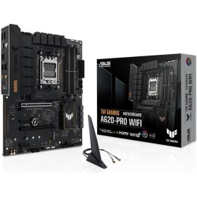 Resim Asus Tuf Gamıng A620-Pro Wıfı Amd A620 Am5 Ddr5 6400 Dp Hdmı Çift M2 Usb3.2 Ax Wifi + Bt Aura Rgb 2.5Gbit Lan Atx (Tuf Gamıng A620-Pro Wıfı) Anakart 