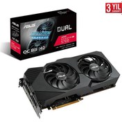 Resim Asus Dual AMD RX 5700 OC Evo 8GB 256Bit GDDR6 DX(12) PCI-E 3.0 Ekran Kartı (DUAL-RX5700-O8G-EVO) 