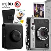 Resim Instax Mini Evo Siyah Fotoğraf Makinası Ve Hediye Seti 1 Fujifilm