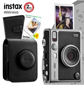 Resim Instax Mini Evo Siyah Fotoğraf Makinası Ve Hediye Seti 1 