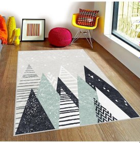 Resim İskandinav Dağlar Çocuk Odası Halısı 