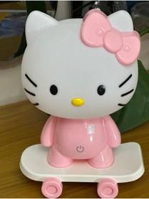 Resim Prozen Hello Kitty KAYKAYLI Dekoratif 3 Kademe Led Işıklı Çocuk Masa Gece Lambası 