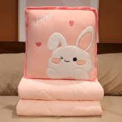 Resim Zhuque Karikatür Yastık Yorgan Çift Amaçlı 2'si 1 Arada Araba Sevimli Katlanır Klima Ofis Için Kalınlaşmış Araba Yastığı (Yurt Dışından) 