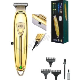 Resim Waer Profesyonel Tıraş Makinesi Şarjlı Sakal Ense Lazer Epilasyon Öncesi Tıraş Makinası 