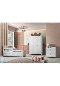 Resim Aymini Boss Bebek Odası Takımı Mia Beyaz 