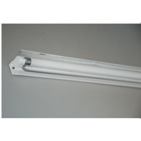 Resim T5 Bant Armatür 1X35W Reflektörlü Elektronik Balastlı Beyaz Günışığı Antrasit 