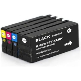 Resim Eko Kartuş Hp Officejet Pro 8719 4 Renk 953XL Uyumlu Kartuş, 