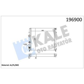 Resim Kale 0534351ab - Motor Su Radyatörü Renault Kangoo 97 1.9d Klima 