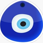 Resim TSC 18CM Nazar Boncuğu Sticker Araba Duvar Yapıştırma Etiket Mf4 