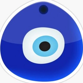 Resim TSC 18CM Nazar Boncuğu Sticker Araba Duvar Yapıştırma Etiket Mf4 