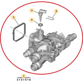 Resim Peugeot 3008 (2024-2025) 1.2 Benzinli Hybrid Termostat (Orijinal) 