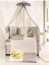 Resim Pierre Cardin Smiley Stars Gray-Yellow Uyku Seti 75x130 Cm 