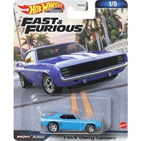 Resim Hot Wheels Fast & Furious Premium 1969 Chevy Camaro Oyuncak Araç HKD24 