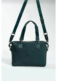 Resim Just Polo Kadın Büyük Valiz Boy Ayarlanabilir Askılı Lüks El Ve Omuz Çantası Shopper Yeşil 