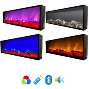 Resim Esha Home Dekoratif Elektrikli Yapay Şömine Bluetooht-kumandalı 160x40 Cm 