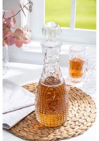 Resim Glamis Cam Fleur De Lis Model Karaf 2 Bardaklı Set 