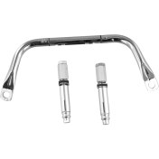 Resim VintageVo Motosiklet Çok Fonksiyonlu Kol Çocuk Güvenliği Kapat Çubukları Navigasyon Braketi Vespa GTS300 Gümüş Için (Yurt Dışından) 