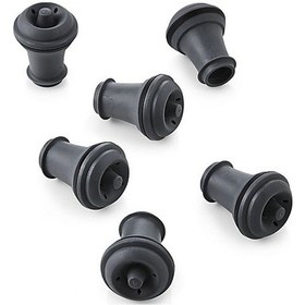 Resim Vacu Vin 886360 Şaraptıpa Seti 6'Lı / Gri Çok Renkli 