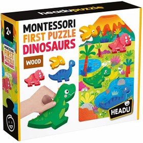 Resim Headu Montessori My First Puzzle Dinosaurs 