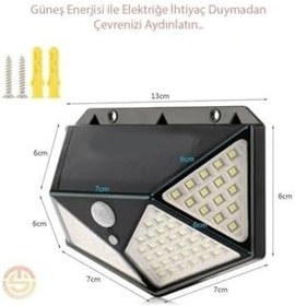 Resim Solar Bahçe Aydınlatma Lambası 100 Led 