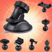 Resim 6 adet 360° top eklem ve 1 emme kupa braketi ile donatılmış çok fonksiyonlu bir emme montajı, araç ön kamera kameraları, DVR'ler ve GPS navigasyon cihazları ile uyumlu. 