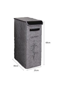 Resim Felted Deri Detaylı Lüks Keçe Çamaşır Sepeti Diğer 