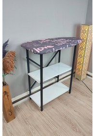 Resim İyimi Ekinezya Smart Fix Dolaplı Raflı Sabit Ütü Masası Love 