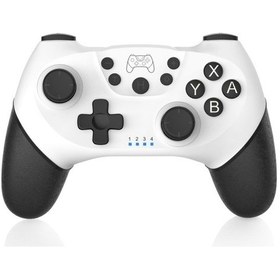 Resim Anahtar/anahtar İçin Oled/switch Lite Bluetooth Kolu 6 Eksenli Kablosuz Gamepad Siyah Beyaz 