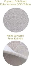 Resim Kaymaz Tabanlı Makinede Yıkanabilir Çocuk Halısı Kd124, Gri, 160 X 230 