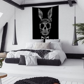 Resim Playboy Skull Duvar Örtüsü - 160 cm x 220 cm 
