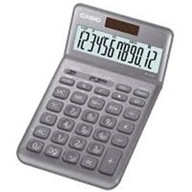 Resim Casio JW-200SC-GY 12 Hane Gri Masa Üstü Hesap Makinesi 