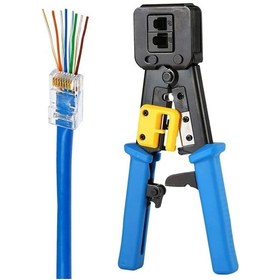 Resim Yeni Nesil Rj45 Ağ Pensesi + 1000 Adet Yeni Nesil Cat5/Cat6 Jack 