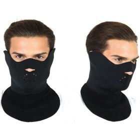 Resim karagöz motor BOYUNLUKLU YÜZ MASKESİ(DELLARDO)-çift taraflı 